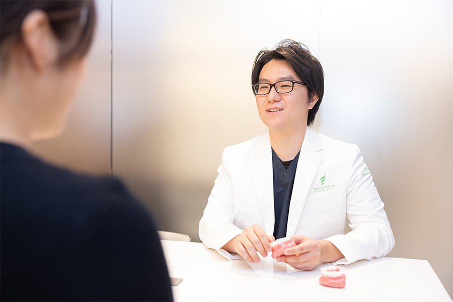 治療前後の保護者様への詳細説明